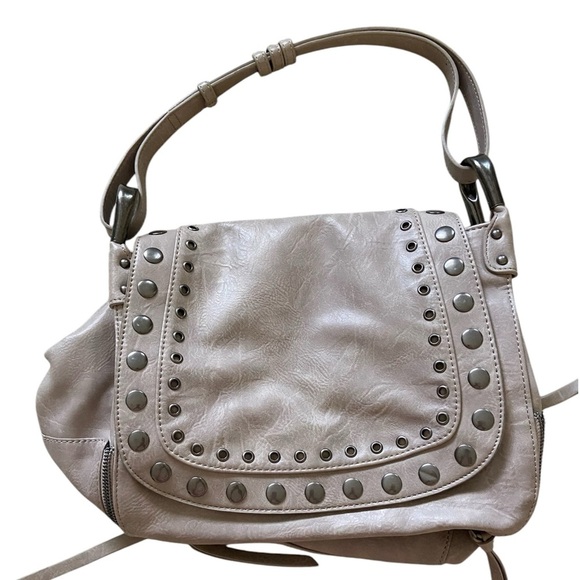 Steve Madden shoulder bag in coffee color with rivets - Picture 1 of 5